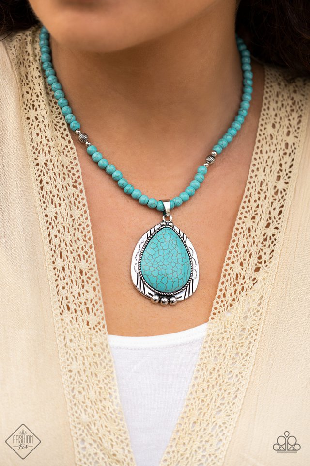 Evolution - Blue - Paparazzi Necklace Image