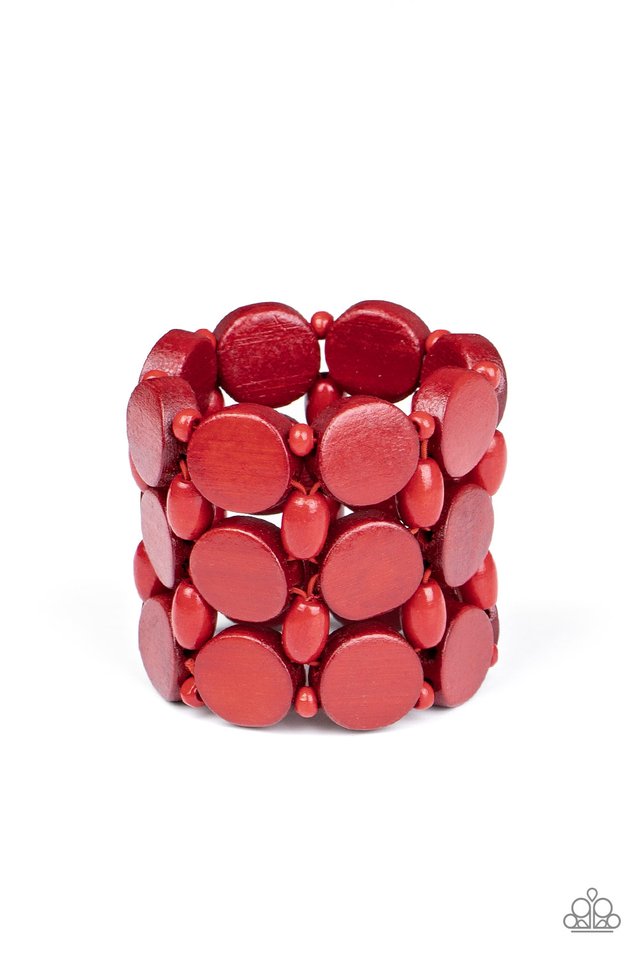 Cruising Coronado - Red - Paparazzi Bracelet Image