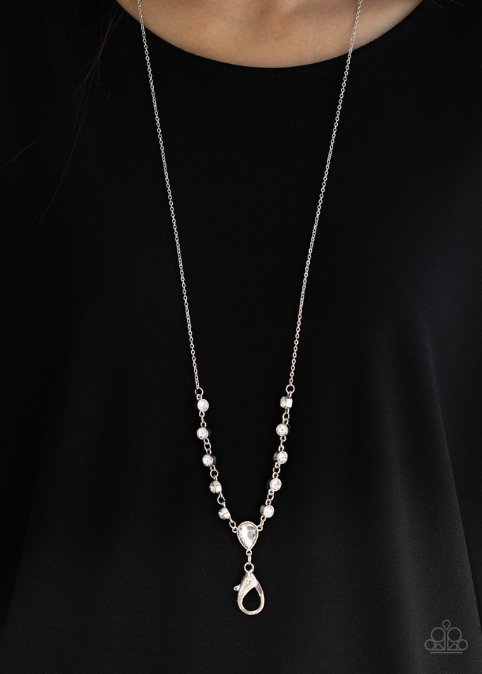 Unfathomable Fierceness - White - Paparazzi Necklace Image