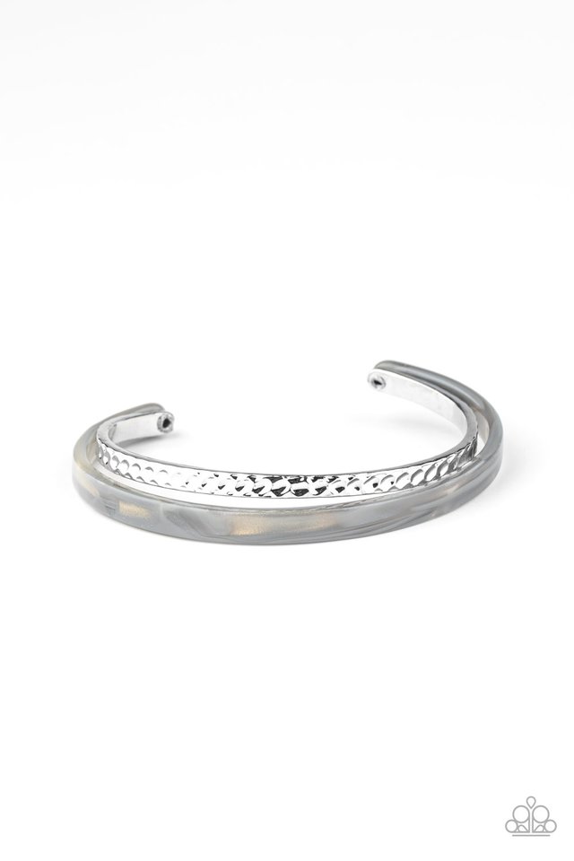 HAUTE On The Trail - Silver - Paparazzi Bracelet Image