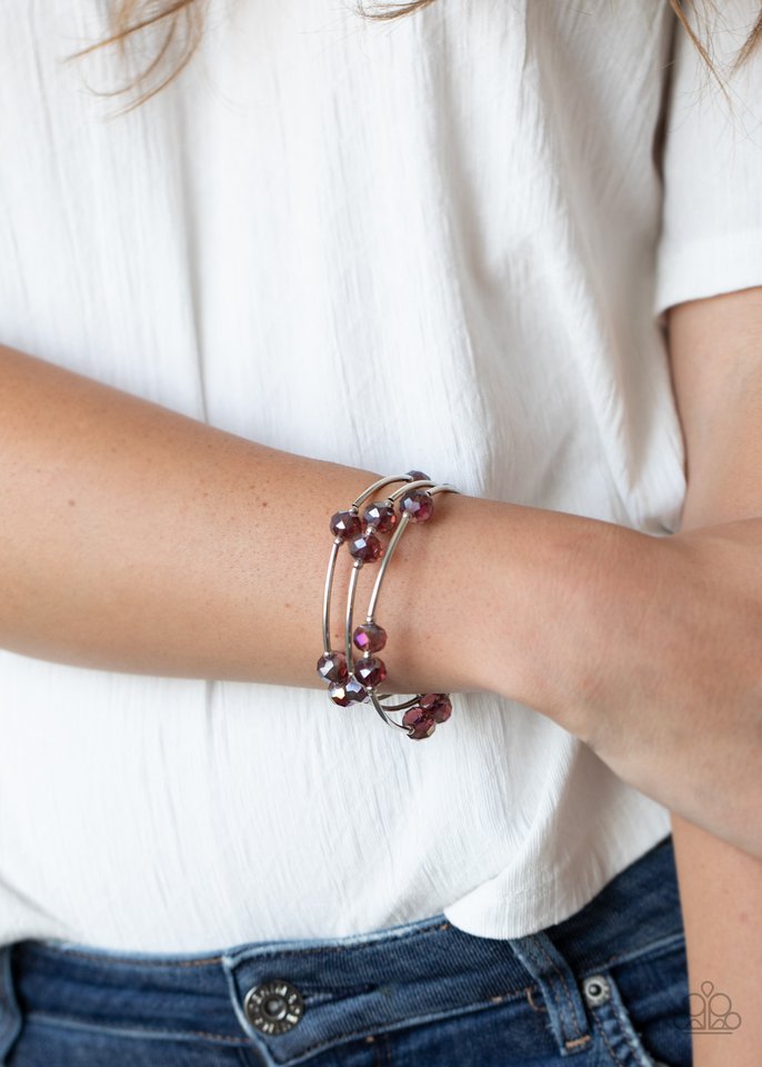 Dreamy Demure - Purple - Paparazzi Bracelet Image