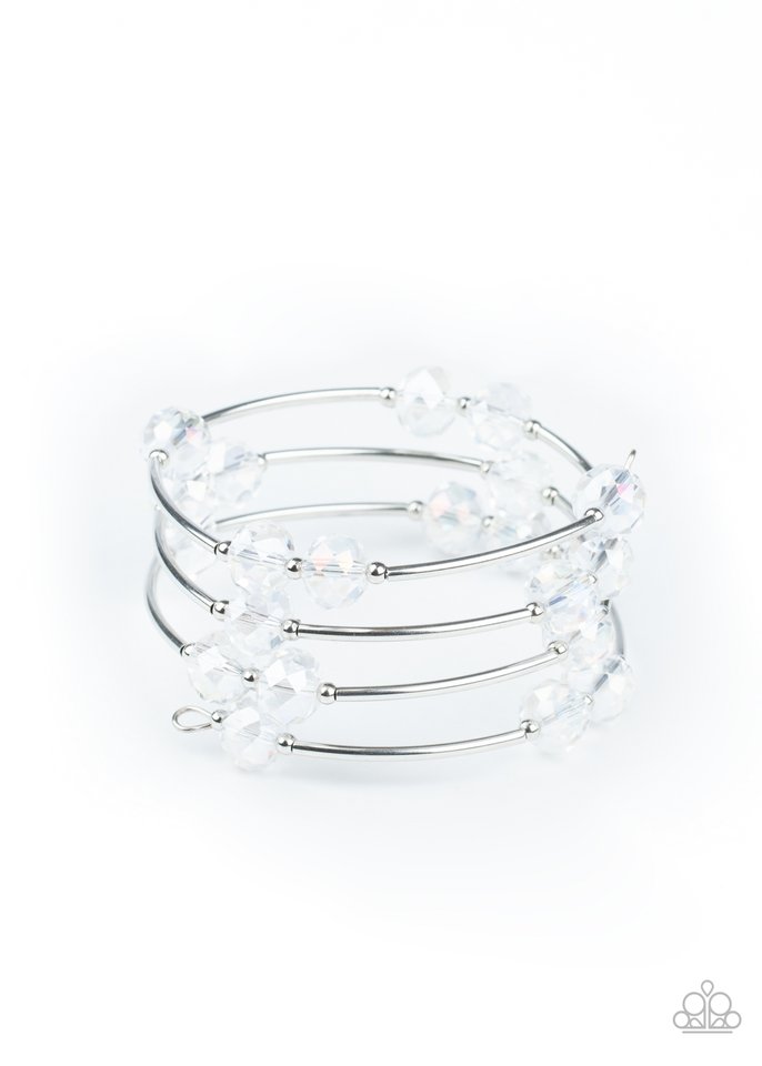Dreamy Demure - White - Paparazzi Bracelet Image