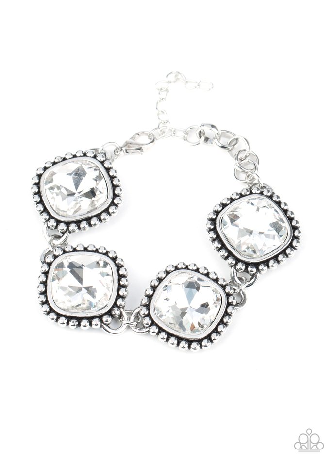 Megawatt - White - Paparazzi Bracelet Image