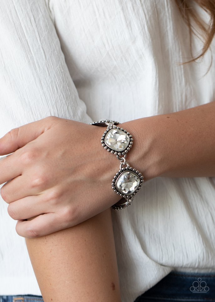 Megawatt - White - Paparazzi Bracelet Image