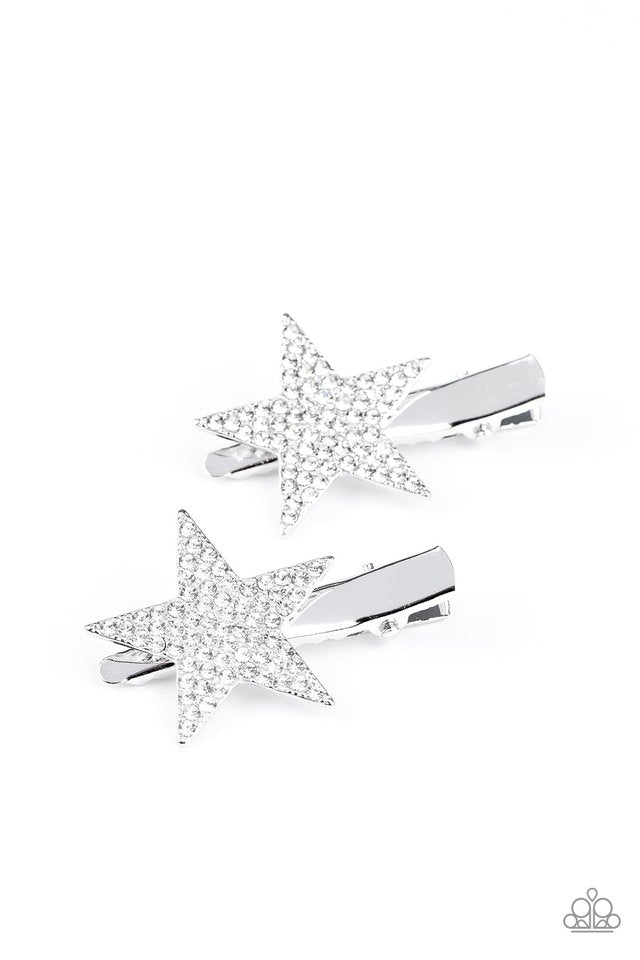 Give Me a Head-STARt - White - Paparazzi Hair Accessories Image