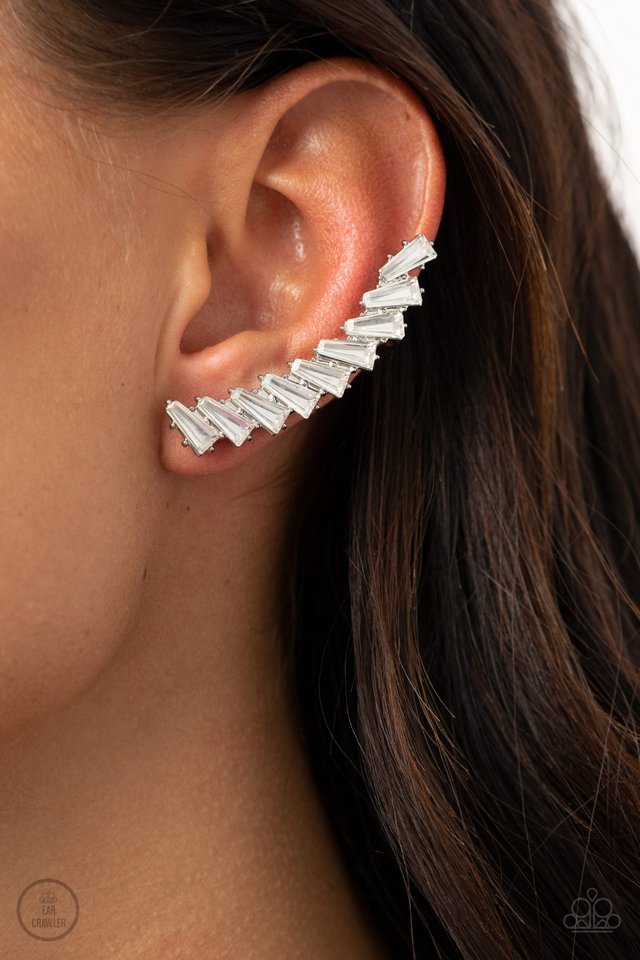 I Think ICE Can - White - Paparazzi Earring Image
