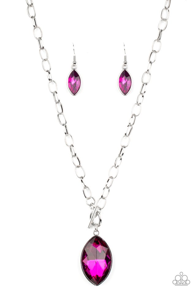 Unlimited Sparkle - Pink - Paparazzi Necklace Image