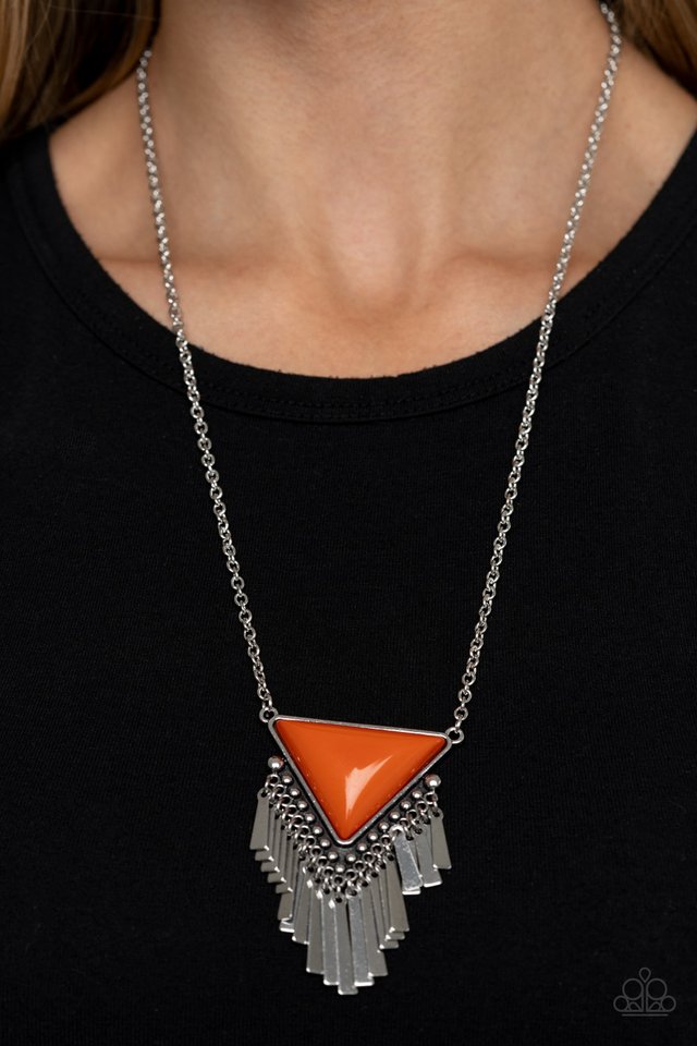 Badlands Bonanza - Orange - Paparazzi Necklace Image