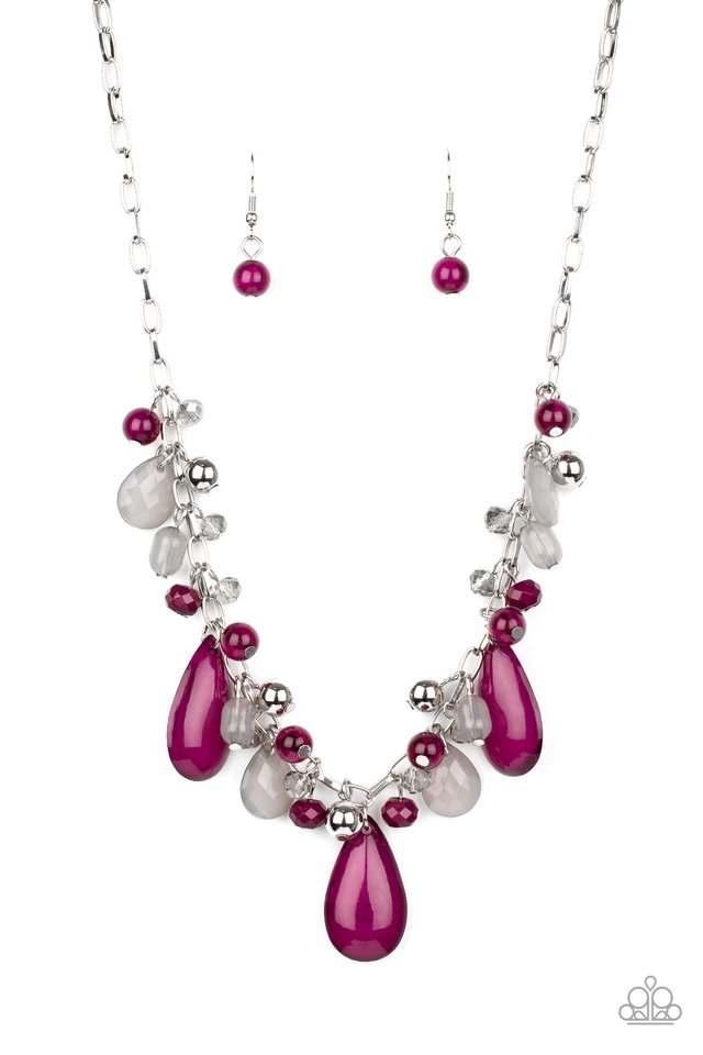 Seaside Solstice - Purple - Paparazzi Necklace Image