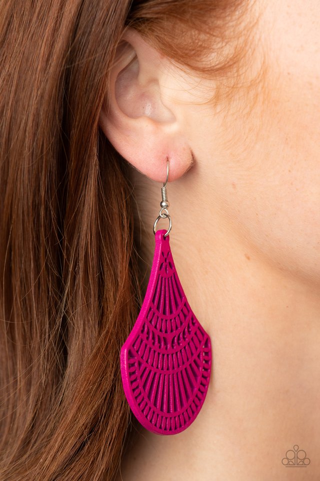 Tropical Tempest - Pink - Paparazzi Earring Image