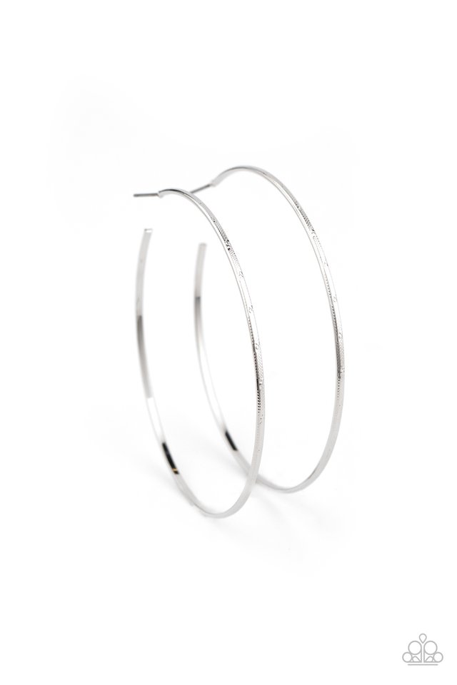 Very Curvaceous - Silver - Paparazzi Earring Image