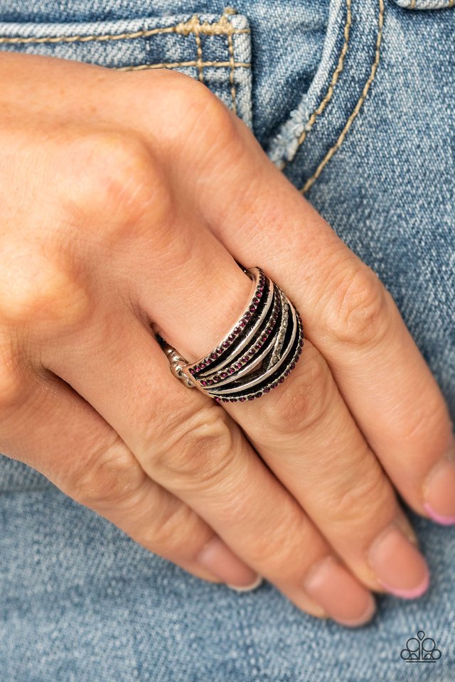 Get a Move on! - Purple - Paparazzi Ring Image