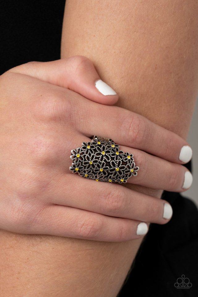 Youre a Sunflower - Yellow - Paparazzi Ring Image