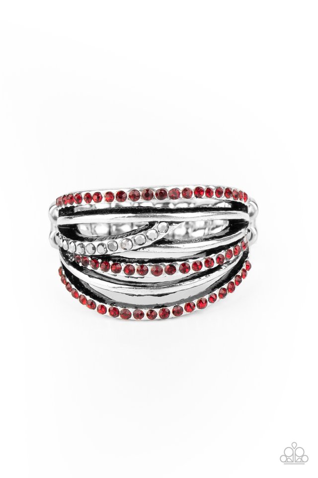 Get a Move on! - Red - Paparazzi Ring Image