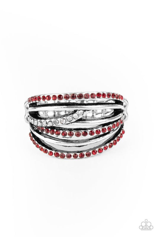 Get a Move on! - Red - Paparazzi Ring Image
