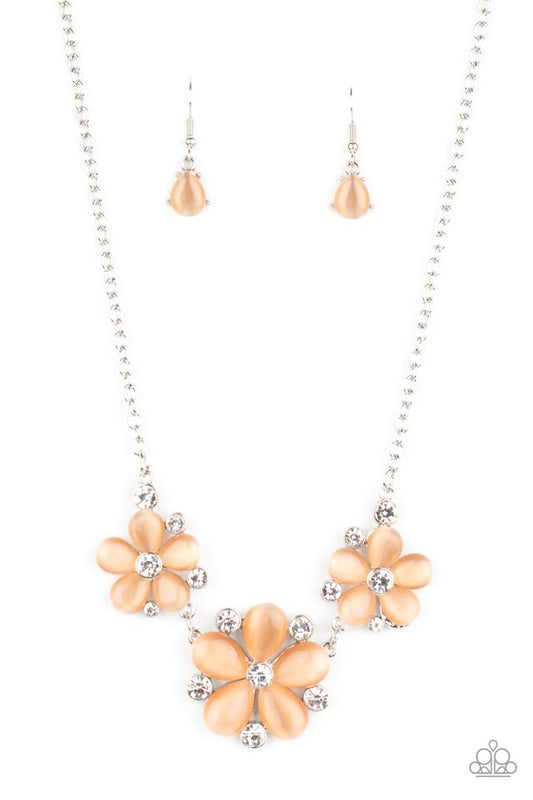 Effortlessly Efflorescent - Orange - Paparazzi Necklace Image