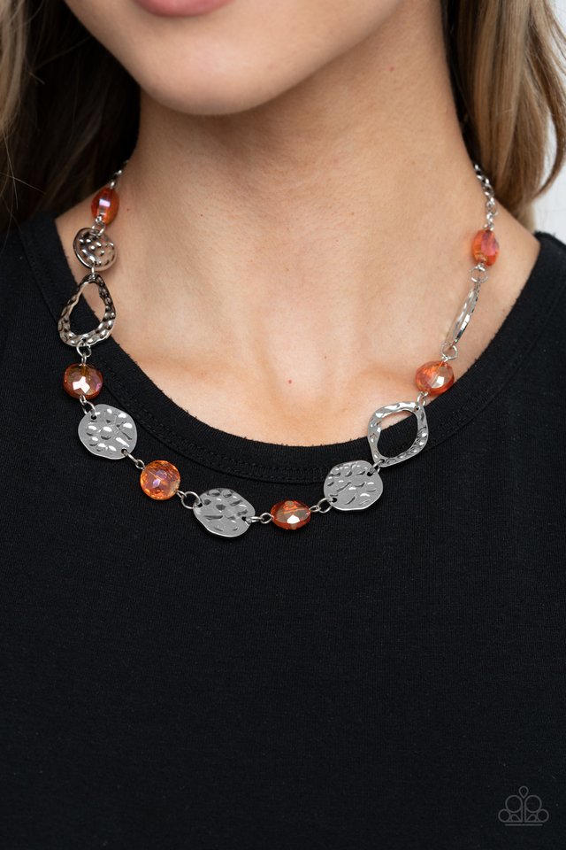 High Fashion Fashionista - Orange - Paparazzi Necklace Image
