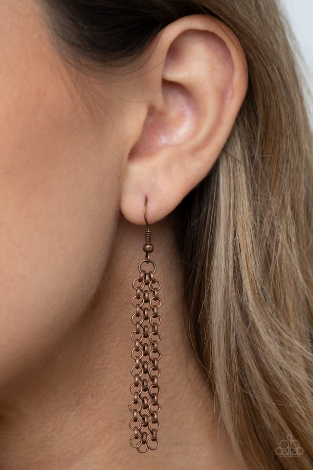 Record-Breaking Radiance - Copper - Paparazzi Necklace Image