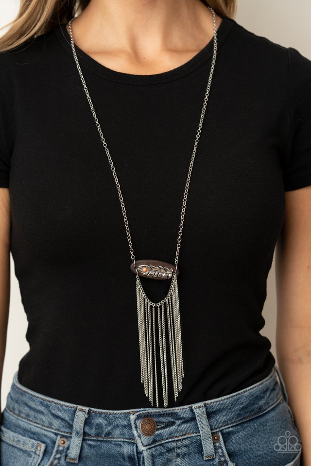 Desert Spirit - Orange - Paparazzi Necklace Image