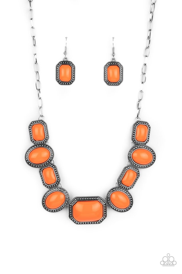 Lets Get Loud - Orange - Paparazzi Necklace Image