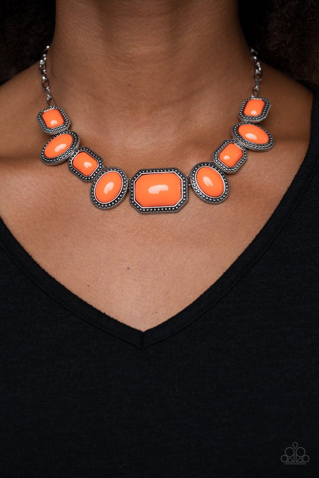 Lets Get Loud - Orange - Paparazzi Necklace Image
