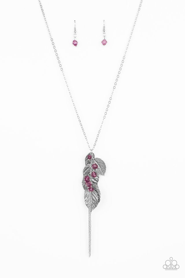 I Be-LEAF - Purple - Paparazzi Necklace Image