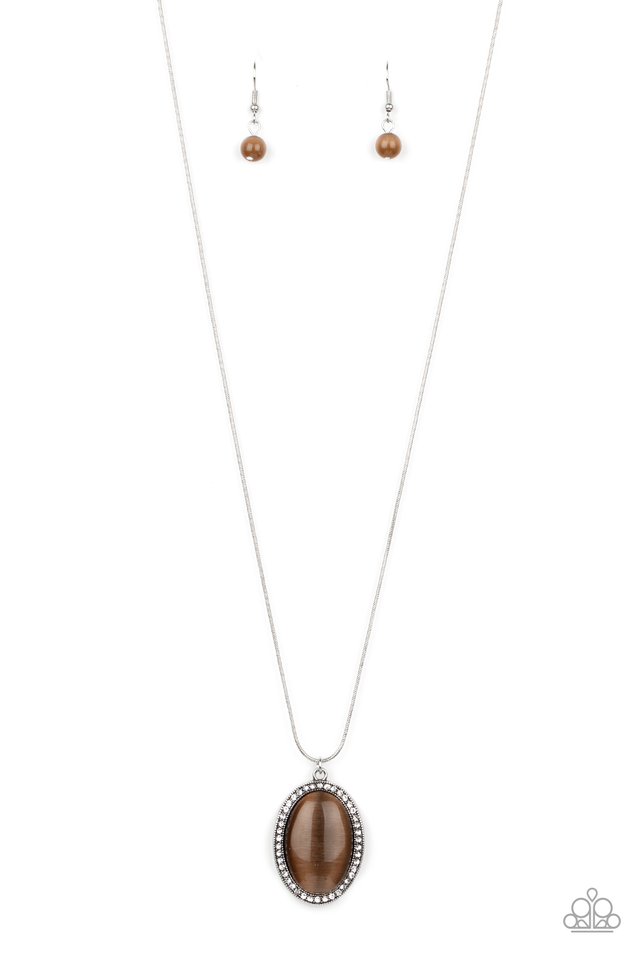 GLISTEN To This - Brown - Paparazzi Necklace Image