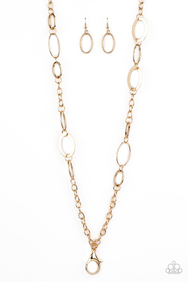 Casually Connected - Gold - Paparazzi Necklace Image
