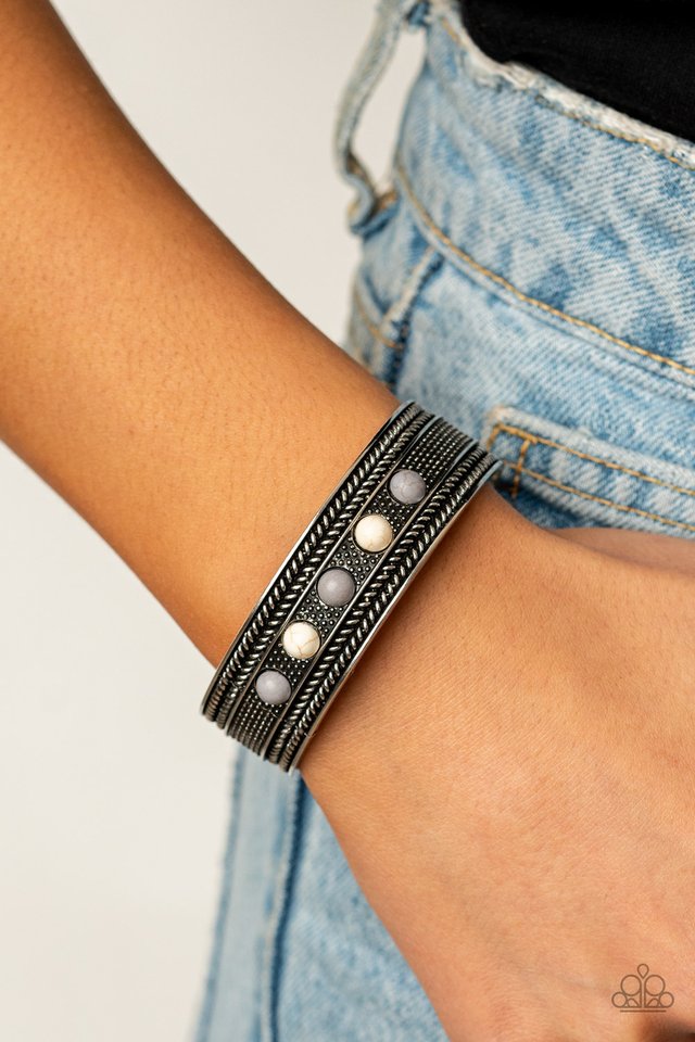 Quarry Quake - Silver - Paparazzi Bracelet Image