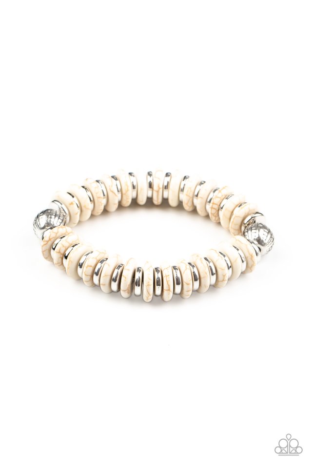 Eco Experience - White - Paparazzi Bracelet Image