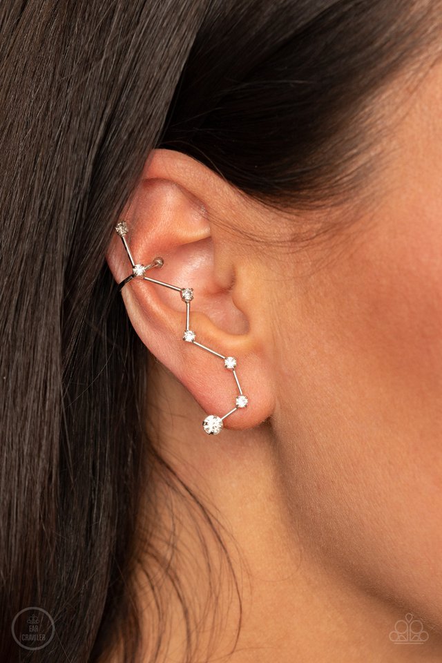 CONSTELLATION Prize - White - Paparazzi Earring Image