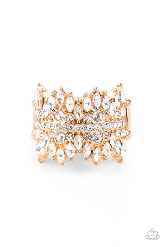 Cosmic Confetti - Gold - Paparazzi Ring Image