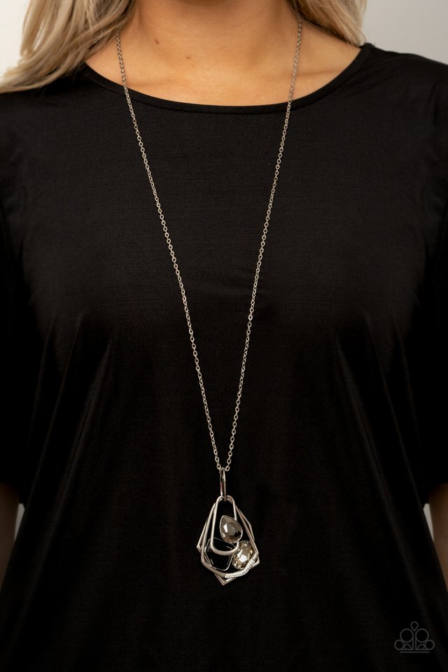 All Systems GLOW - Black - Paparazzi Necklace Image