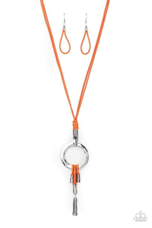 Tranquil Artisan - Orange - Paparazzi Necklace Image
