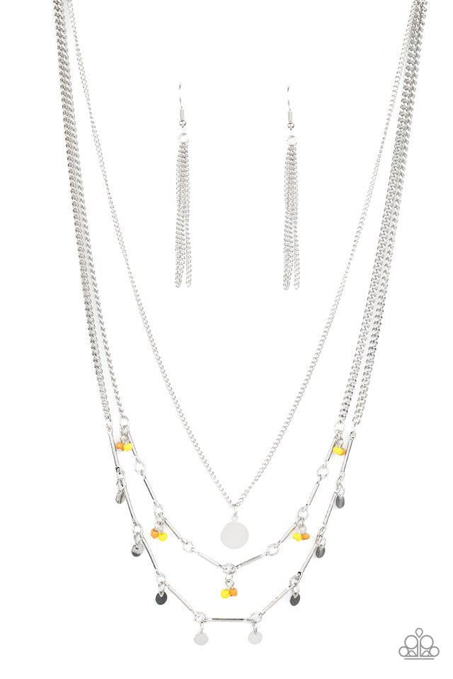 Wandering Wonder - Yellow - Paparazzi Necklace Image