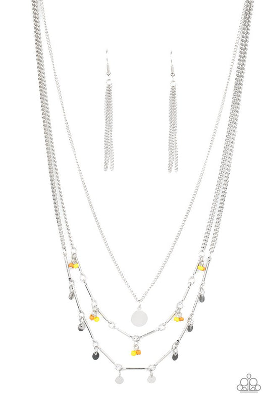 Wandering Wonder - Yellow - Paparazzi Necklace Image