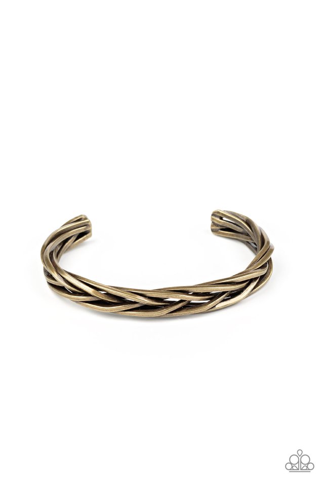Rustic Reveler - Brass - Paparazzi Bracelet Image