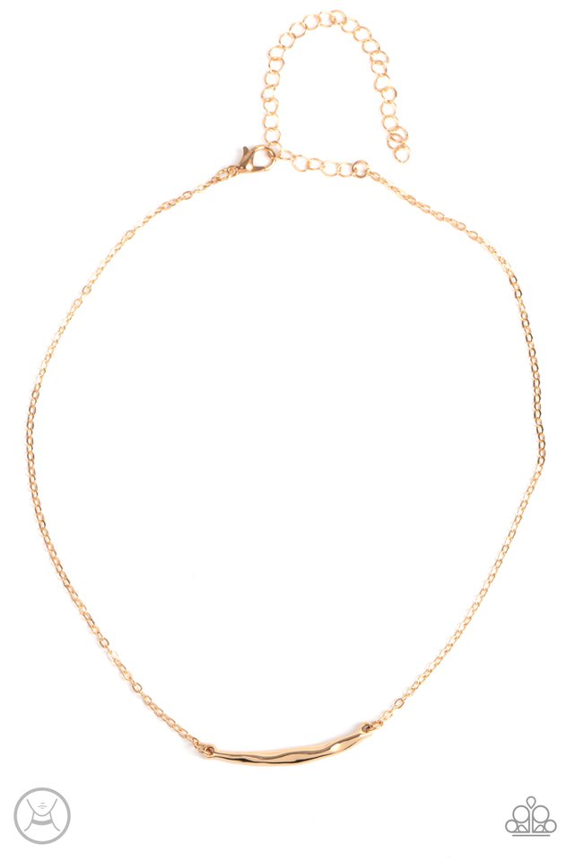 Taking It Easy - Gold - Paparazzi Necklace Image