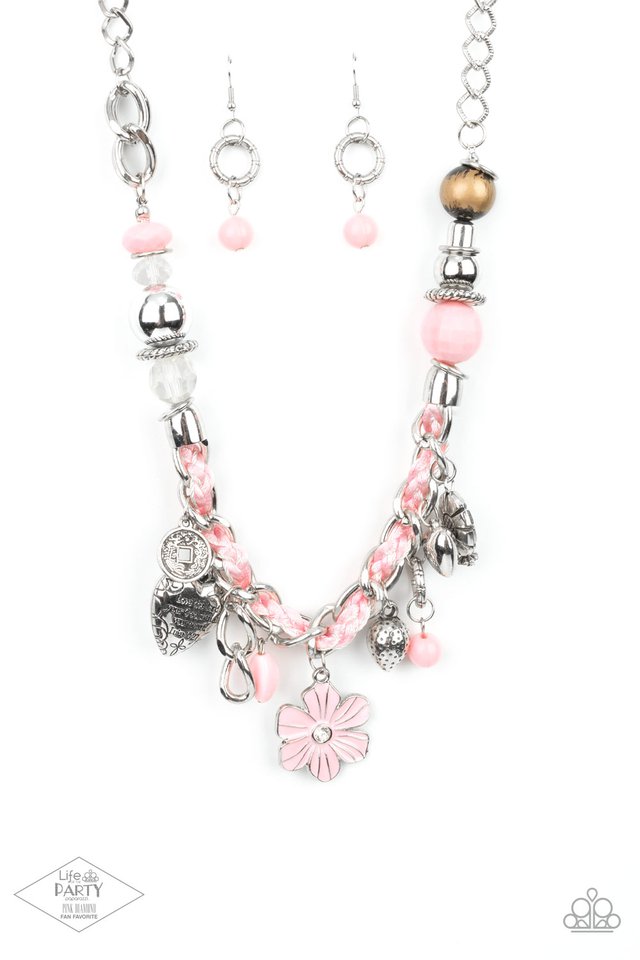 Charmed, I Am Sure - Pink - Paparazzi Necklace Image