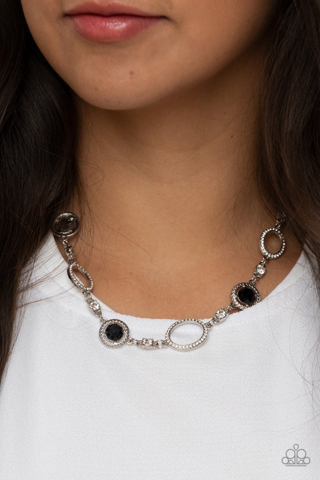 Pushing Your LUXE - Black - Paparazzi Necklace Image