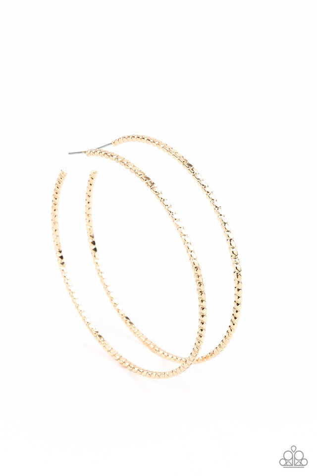 Pump Up The Volume - Gold - Paparazzi Earring Image