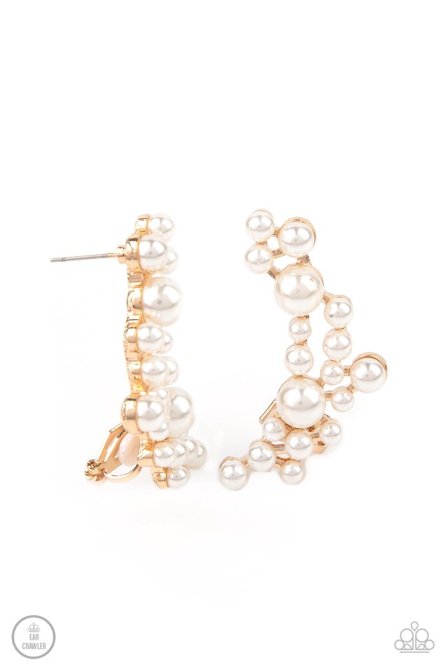 Metro Makeover - Gold - Paparazzi Earring Image
