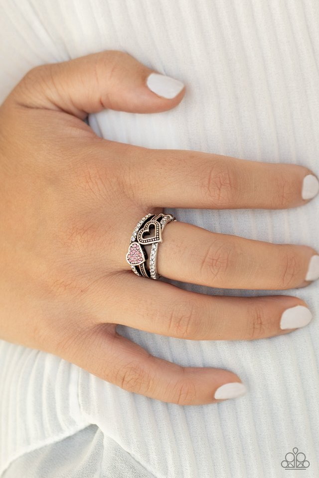 You Make My Heart BLING - Pink - Paparazzi Ring Image