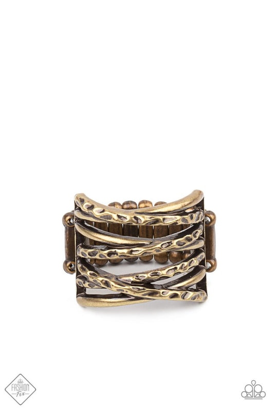 Switching Gears - Brass - Paparazzi Ring Image