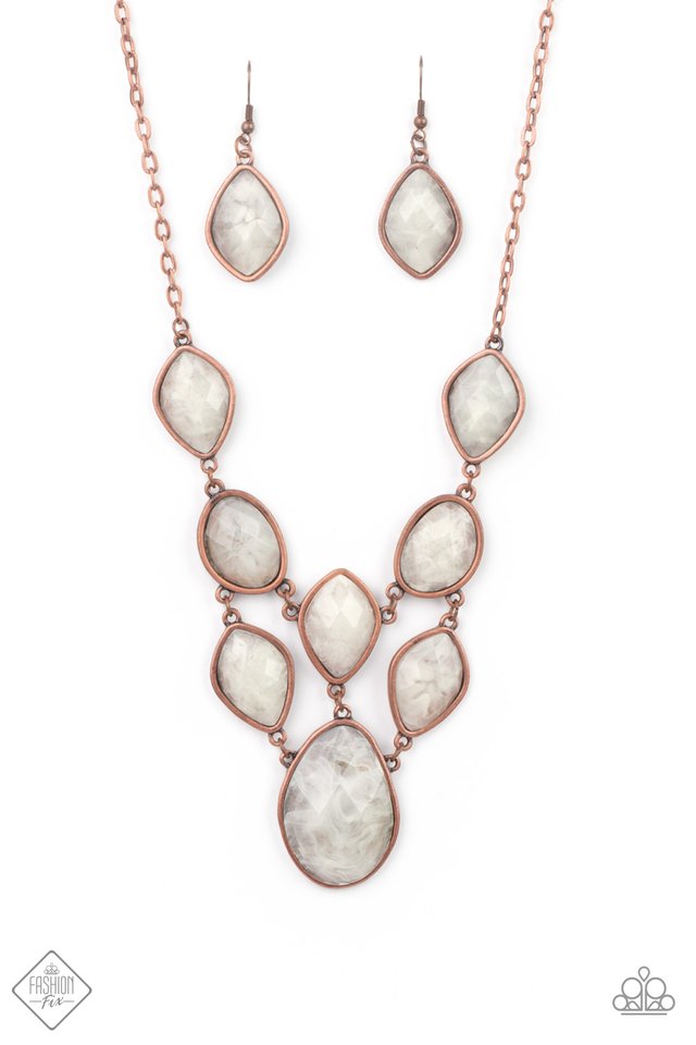 Opulently Oracle - Copper - Paparazzi Necklace Image