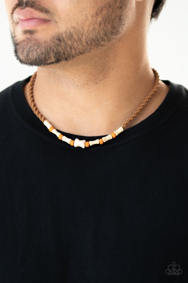 Beach Shark - Orange - Paparazzi Necklace Image