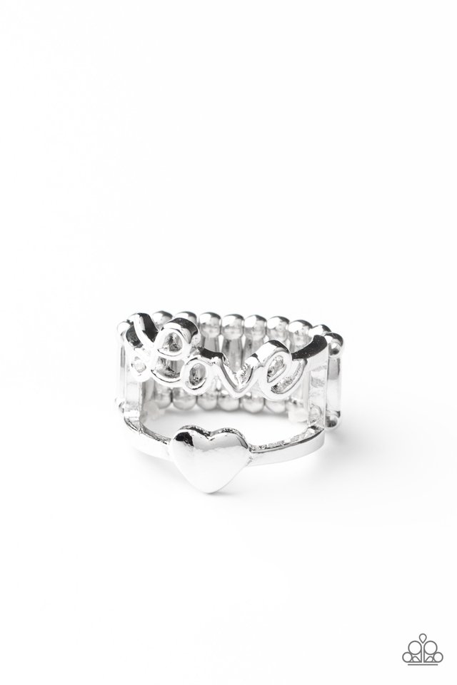 Heartstring Harmony - Silver - Paparazzi Ring Image