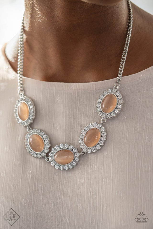 A DIVA-ttitude Adjustment - Orange - Paparazzi Necklace Image