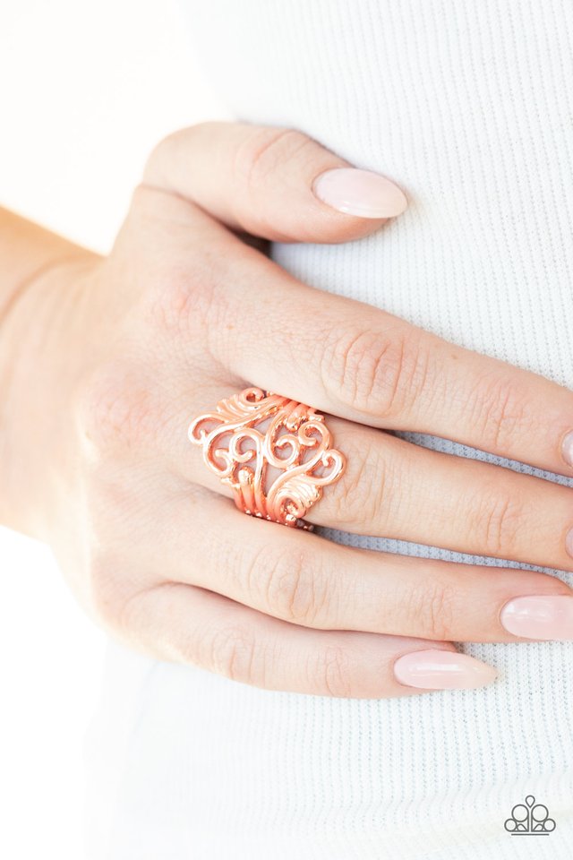 Voluptuous Vines - Copper - Paparazzi Ring Image