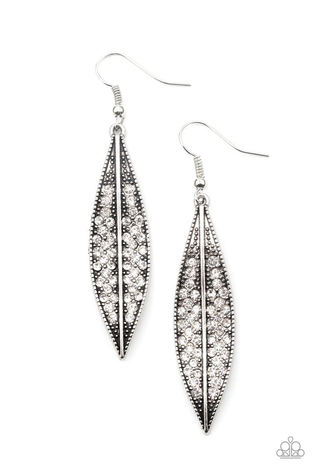 Hearty Harvest - White - Paparazzi Earring Image